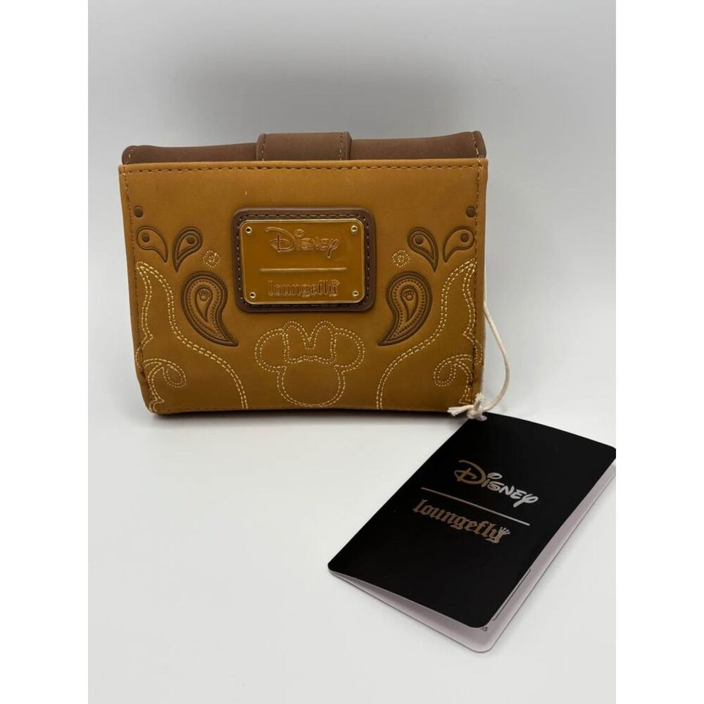 NWT Disney Loungefly Western Minnie Mouse Bifold Wallet - Picture 2 of 4
